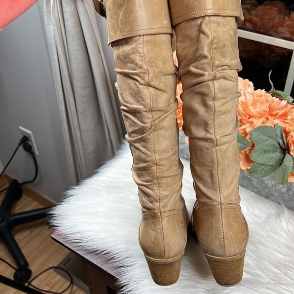 Via Spiga Leather Slouch Boots - Picture 7 of 11